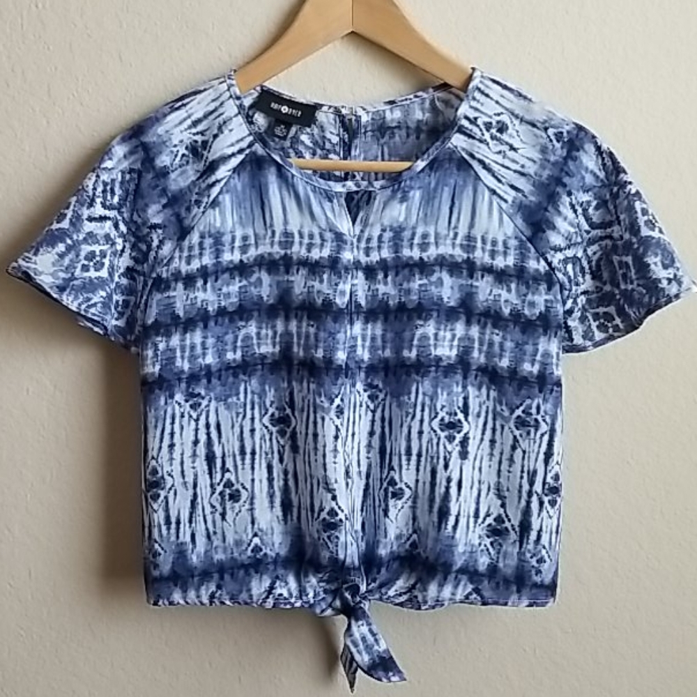 Amy Byer Girls Tie Dye Blouse